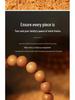 108-Bead Natural Peach Wood Bracelet: Unisex Buddhist Prayer Mala, Wenwan Multi-Turn Jewelry Gift