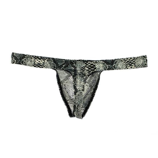Men Thong Sexy Low-Rise Slim Fit Briefs Leopard Print High Elasticity Breathable Panties Comfortable Daily Wear
