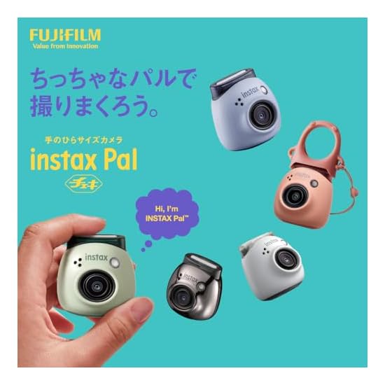 FUJIFILM Palm-sized Camera Instax Pal Pistachio Green, Wide-angle Lens, Multi-format, INS PAL GREEN