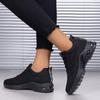 Women's Plus Size Air Cushion Flyknit Mesh Running Shoes – Breathable and Casual