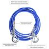 1Pcs 3-7 Tons Steel Wire Tow Ropd Traction Roping Trailer Pulls Rope With Hooks Car Tow Rope Auto Emergency Tools