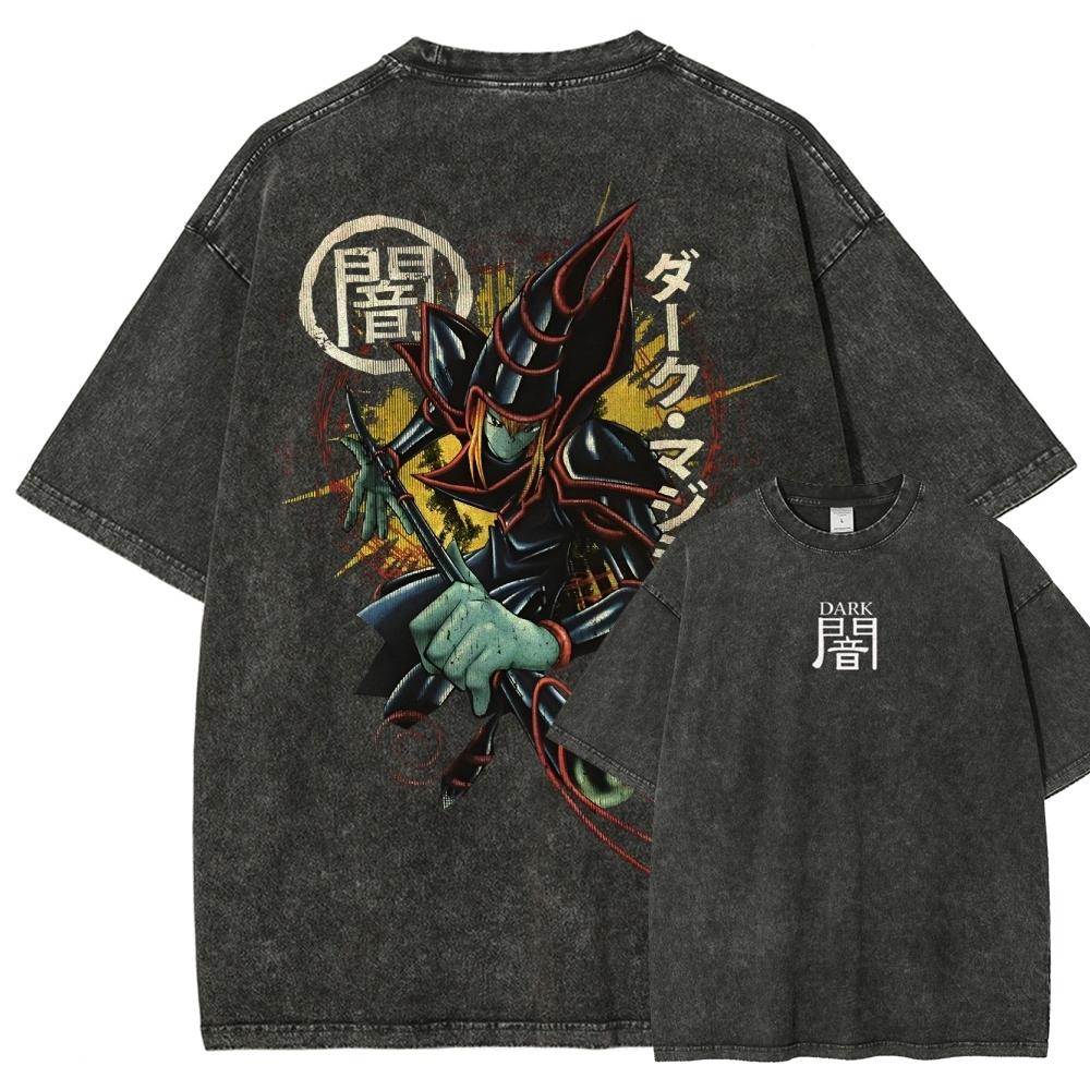 

Yu-Gi-Oh Anime Lover Washed T-shirt Year round clothing high quality personality Clothes Plus Size Unisex New Model Couples tee L