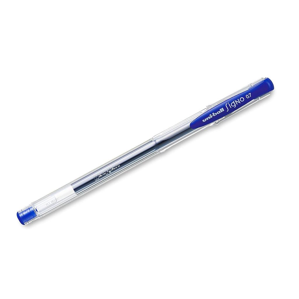 Uni-ball Signo UM-100 Gel Pens 0.7mm Blue Ink Pack of 6 for Office, School & Home Use