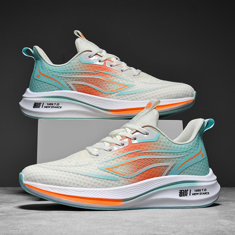 Men's high-quality casual sneakers four seasons breathable soft-sole outdoor running shoes students' light physical sports shoes