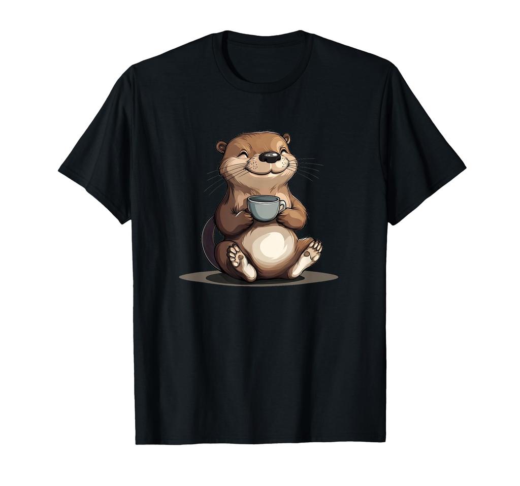 Cute Otter Cup Costume Boys Girls T-shirt