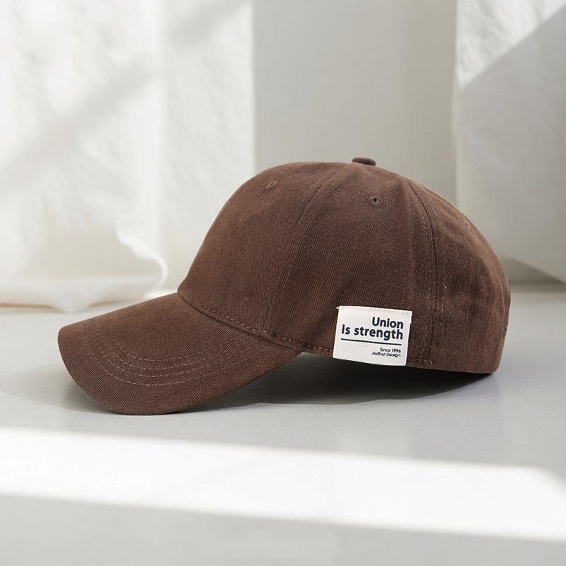 Letter Embroidery Stylish Baseball Cap With Breathable Cotton Material For Daily Use темно-коричневого