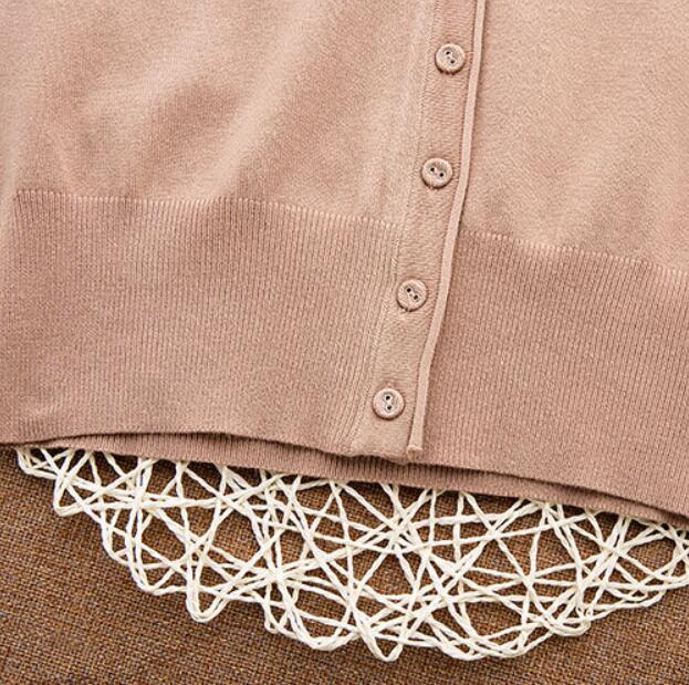 Women Spring and Autumn Casual Long Sleeve Cardigan Knitwear