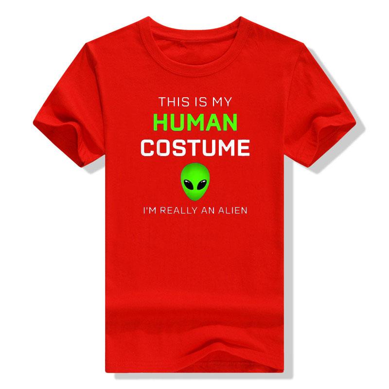 Funny This Is My HuUnisex Costume for Alien Halloween Costume TShirt Gift Women Unisex Clothing Streetwear Casual Tee Top Basic Style S