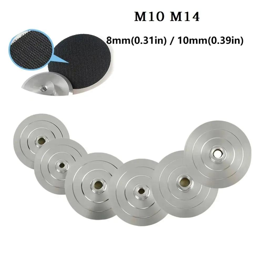 3/4 Inch Sanding Disc Backing Pads M14 M10 Backing Holder Diamond Polishing Pad Aluminum Base Self-adhesive Hook Loop