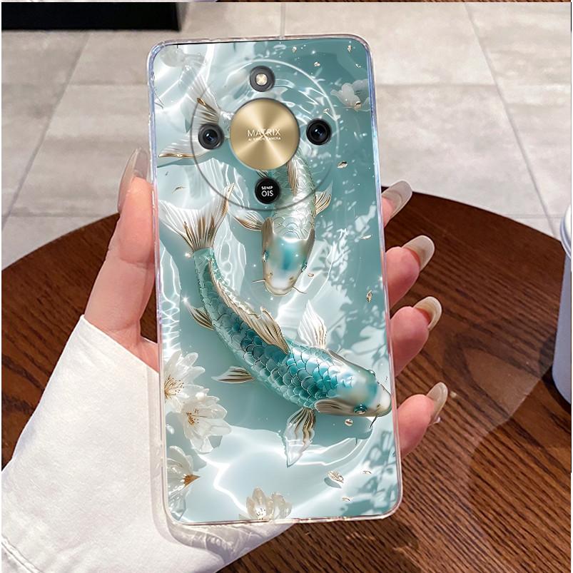 For Honor X9d 2025 Case Clear Luxury Cute Love Rabbit Funny TPU Soft Silicone Phone Case For Honor X9d 5G Transparent Back Cover