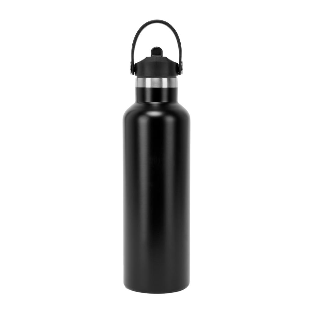 TriDri Plain Flip Up Straw Water Bottle