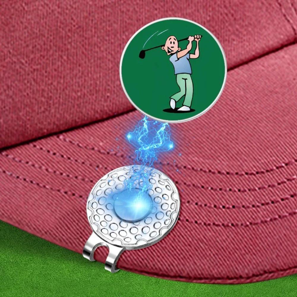 Magnetic Golf Ball Marker Position Marker Golf Cap Clips Funny Golf Hat Clips  Men Women