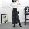 Woolen Wide Leg Pants For Women Autumn Winter New Style Fashion High Waist Loose Korean Style Slim Straight Cropped Pants