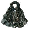 Breathable Chiffon Hijab Scarf Long Length Bronzing Shawl New Leopard Print Scarf  For Women