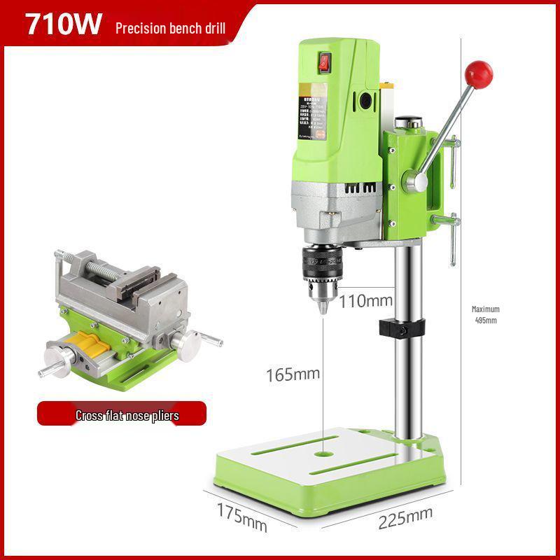 Compact 220V High-Power Bench Drill: Multi-Functional, Industrial-Grade, High-Precision Drilling Machine