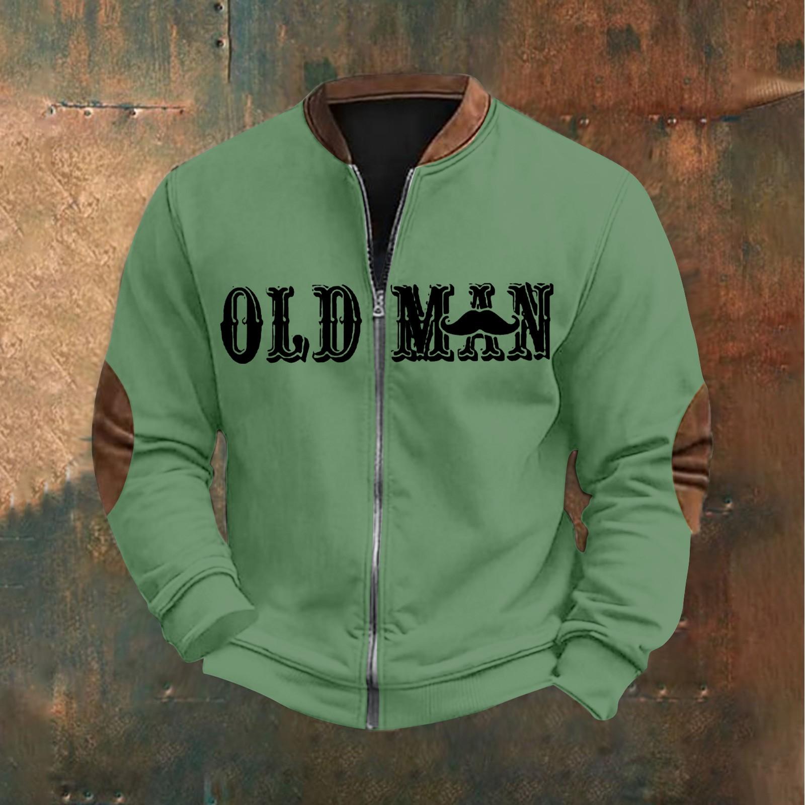 

Мужская повседневная толстовка в стиле ретро с градиентным принтом XXXXL зелёный