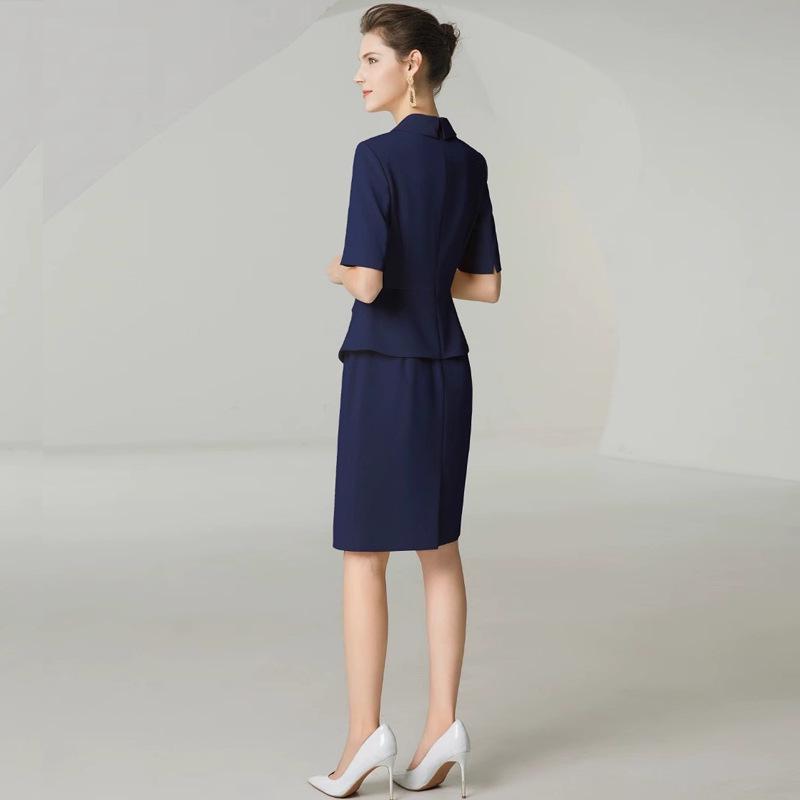 Summer Slimming Two-Piece Professional Dress for Beauty Salon