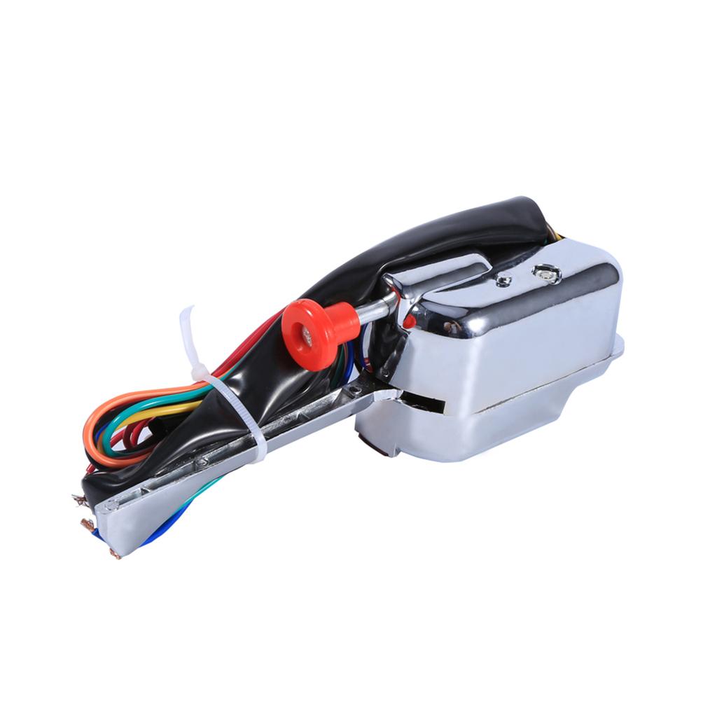 Universal Street Hot Rod Chrome Turn Signal Switch For Ford 12V