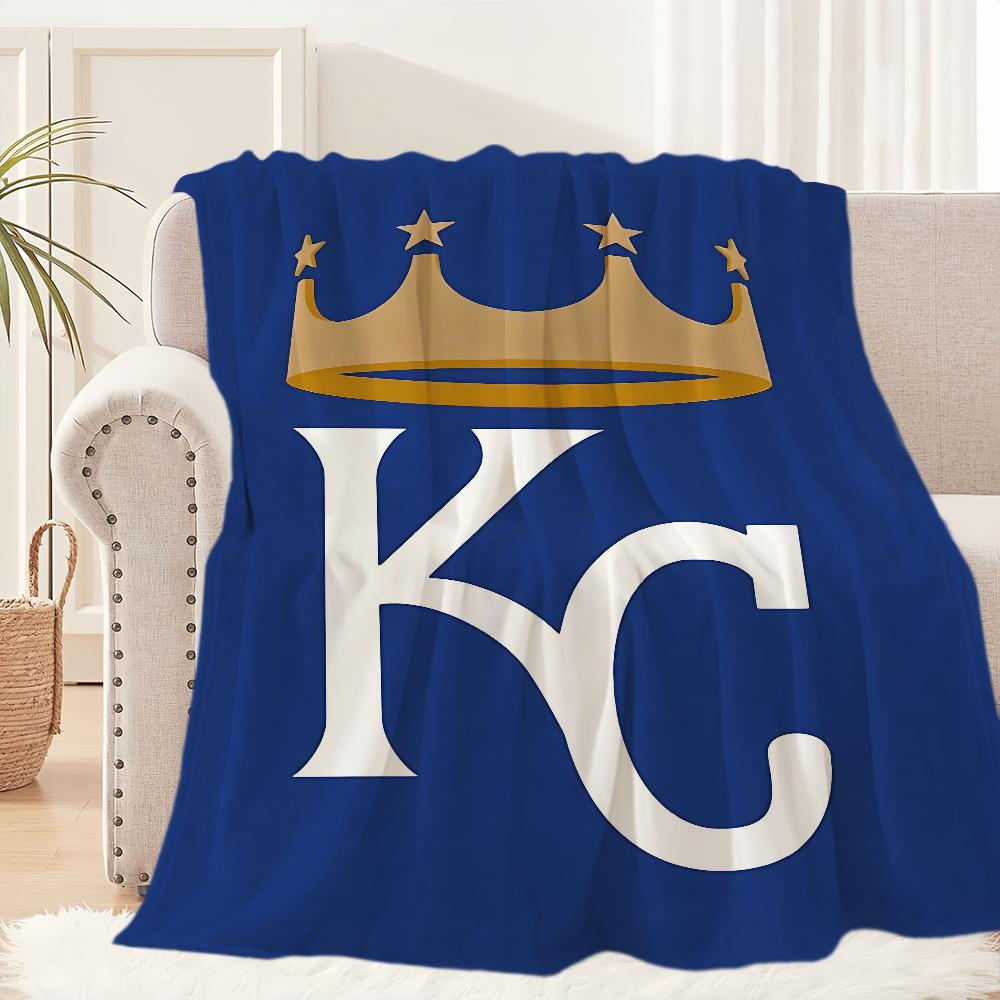 K-Kansas City R-Royals Baseball Blanket Blanket for Couch Sofa Travel Home Hiking Picni Bed Beding Flannel Blanket birthday gift
