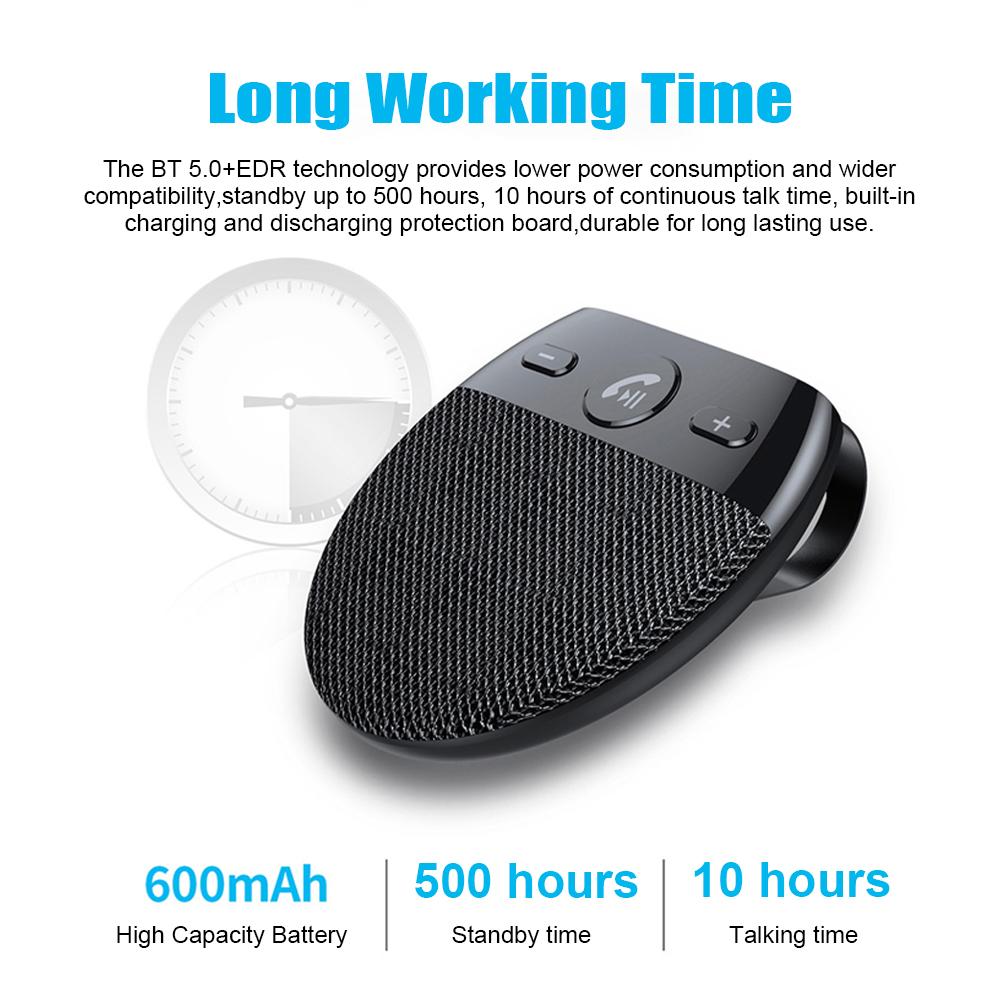 Hands- car speaker, 5.0 speaker with automatic onCelsiusoff for safe driving and dual phone connection