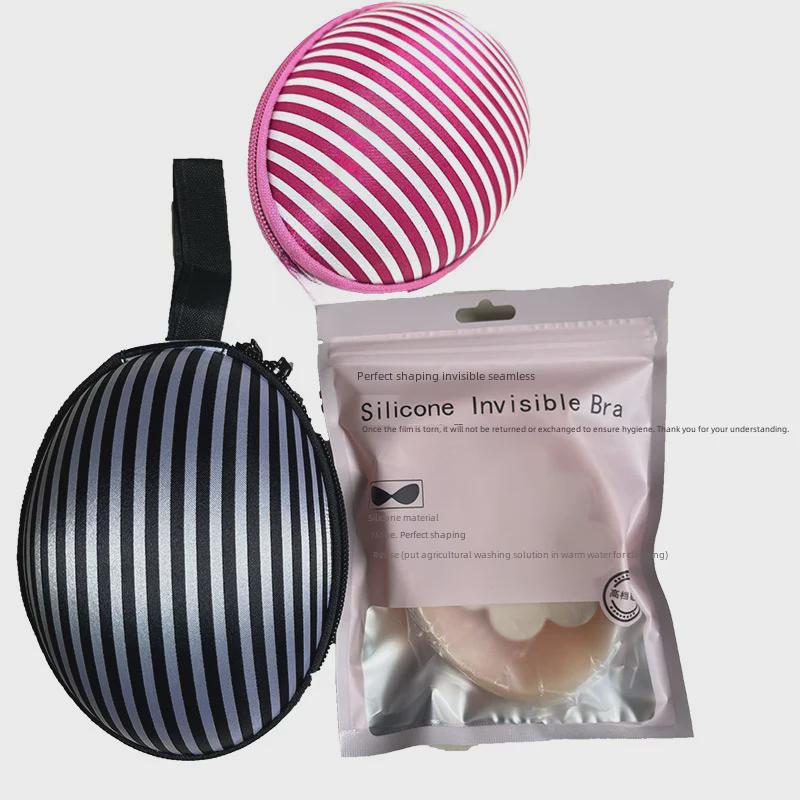 "New Silicone Nipple Chest Stickers - Thickened Push-Up Transparent Invisible Bra"