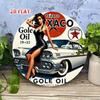 Vintage Texaco Tin Sign Retro Car Garage Metal Wall Art 7.87 Inch Indoor Outdoor Decor