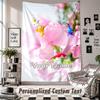 Custom Tapestry Wall Hanging, Pikmin Personalized Name Text Home Wall Decor