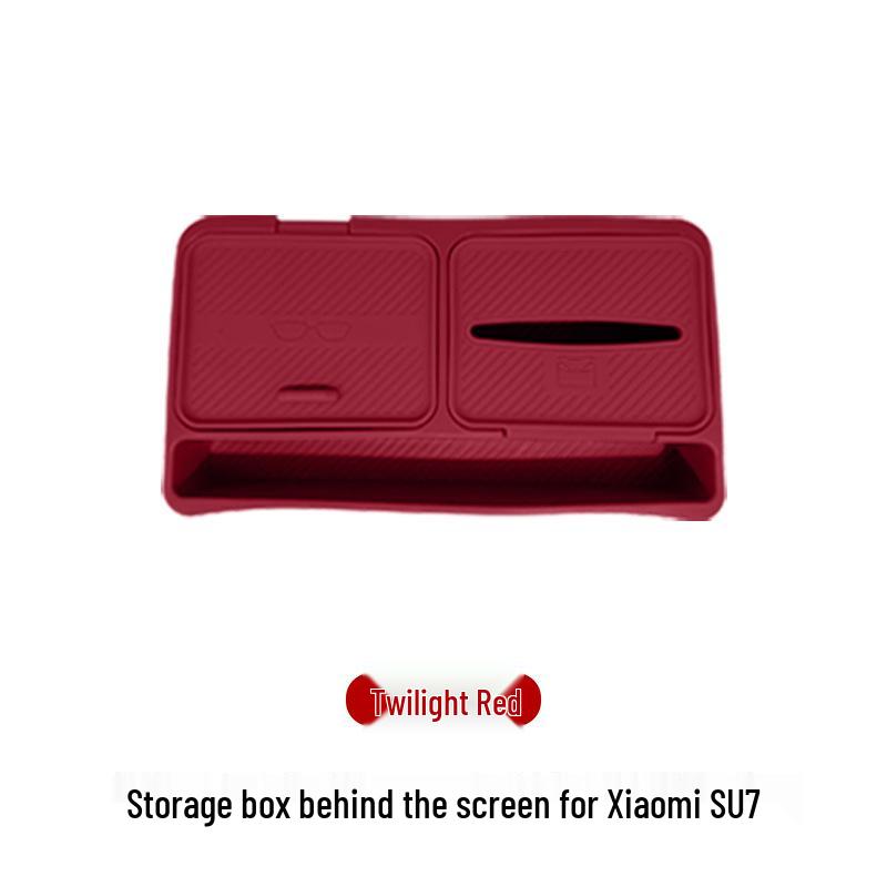 Universal Car Organizer: Screen Holder, Tissue Box, and Storage Tray for Xiaomi YU7