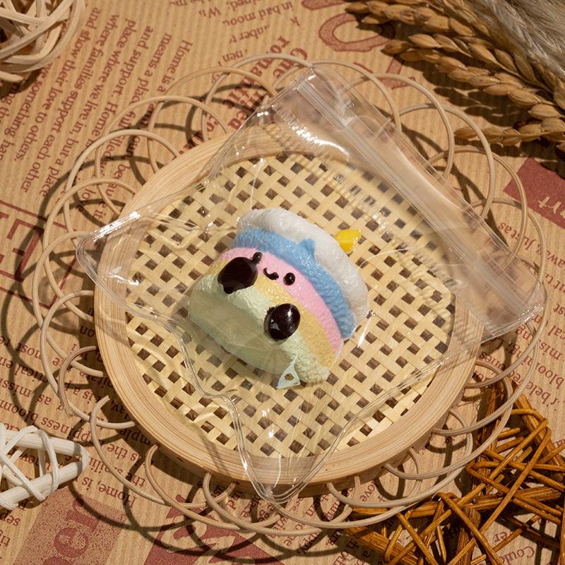 Silicone Simulated Food Squishy Slow-rebound Kids Toys, Handmade Ornaments for Street Stalls, Squeeze Stress Relievers