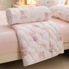 Knitted Thin Duvet 100x150cm 150x200cm Floral Print Quilt Soft Breathable Lightweight Summer Comforter Single Double Bed Blanket