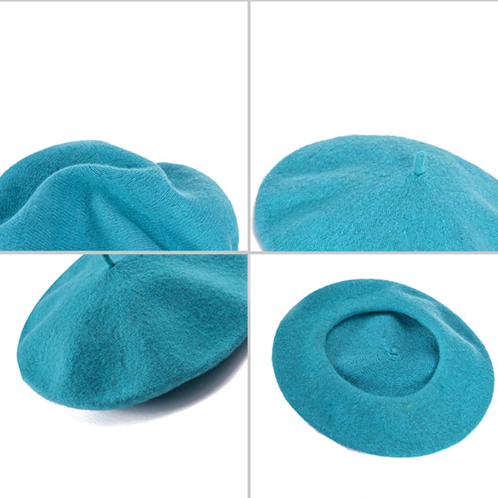 French Style Beret Hats For Fall And Winter Unisex Stretchy Soft Acrylic Blend Solid Color Elegant Retro Headwear