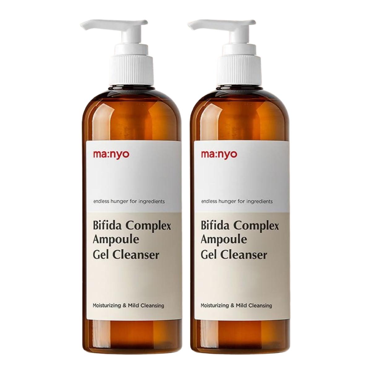 ma:nyo Bifida Ampoule Gel Cleanser Low pH Balancing Face Wash 400ml Dual Pack