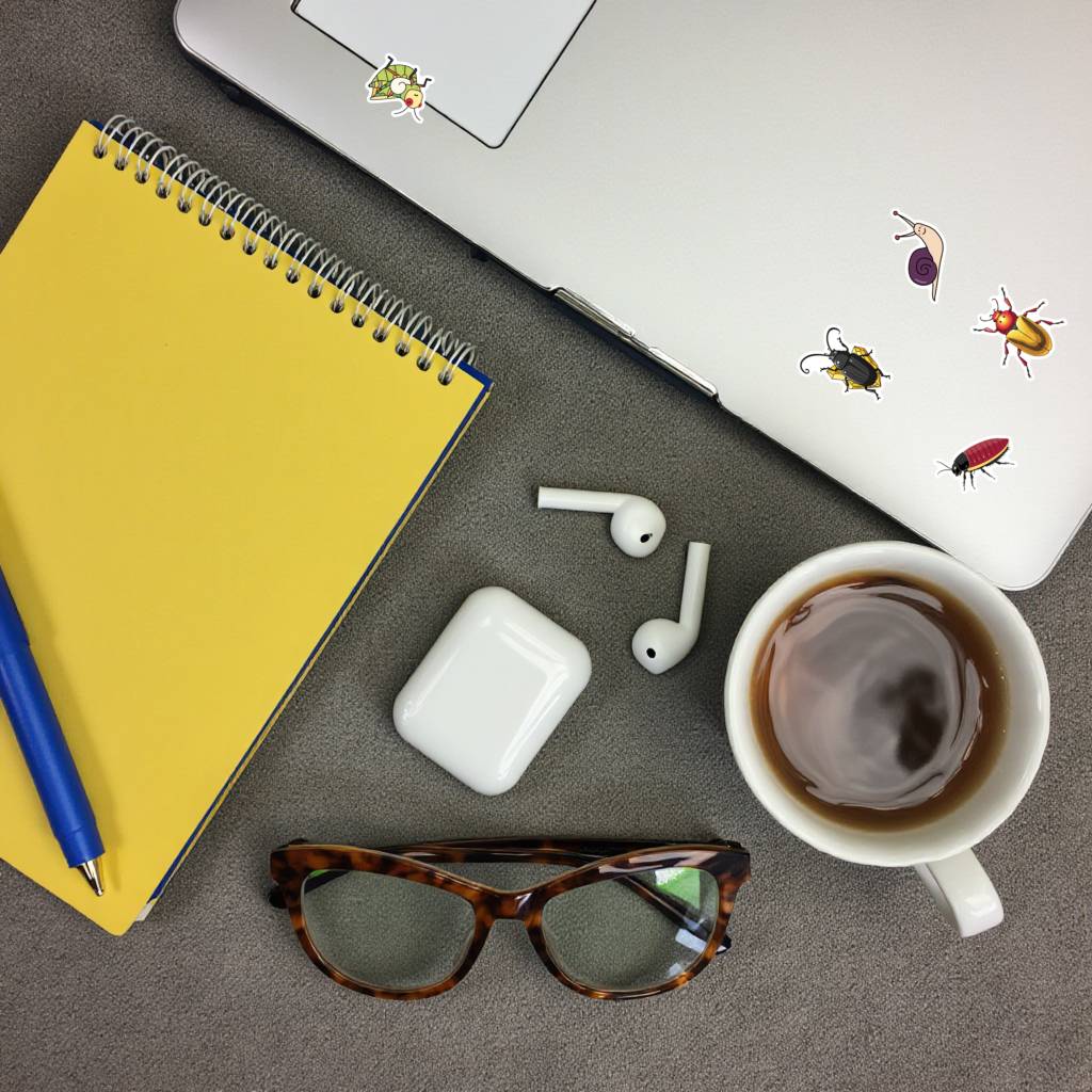 35pcs-50pcs Playful Nature Stickers Cartoon Insects Animal Stickers DIY Stickers For Guitar DIY Skateboard Laptop Luggage Decor