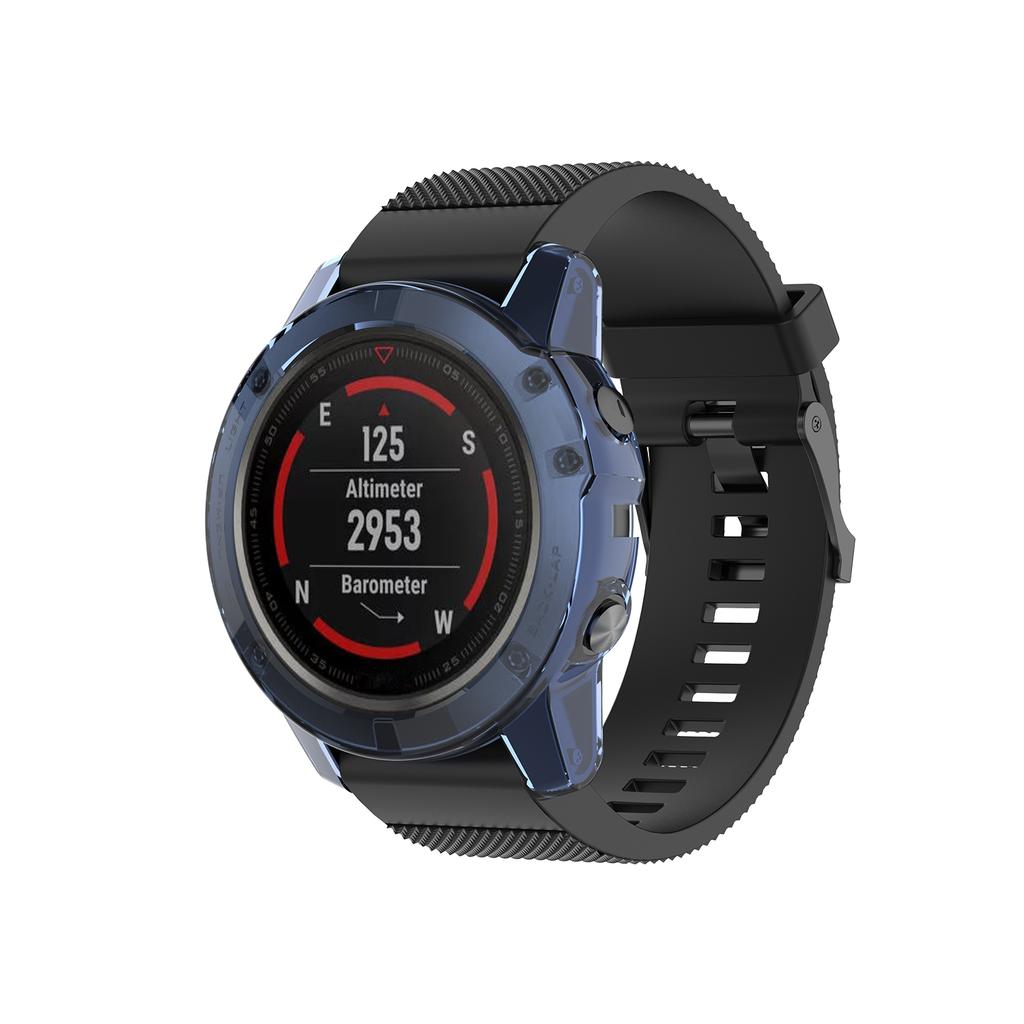 FIFATA Case For Garmin Fenix 5X 5 5S Smart Watch TPU Soft Silicone Cover Bumper For Fenix5 5S 5X Protector Frame Shell Accessory