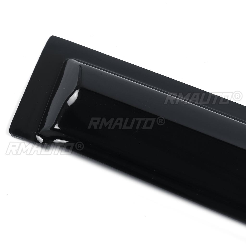 NEW 4 Pcs Black Car Side Window Visor Guard Vent Cover Trim Awnings Shelters Protection Guard for Mitsubishi Lancer 2008-2017