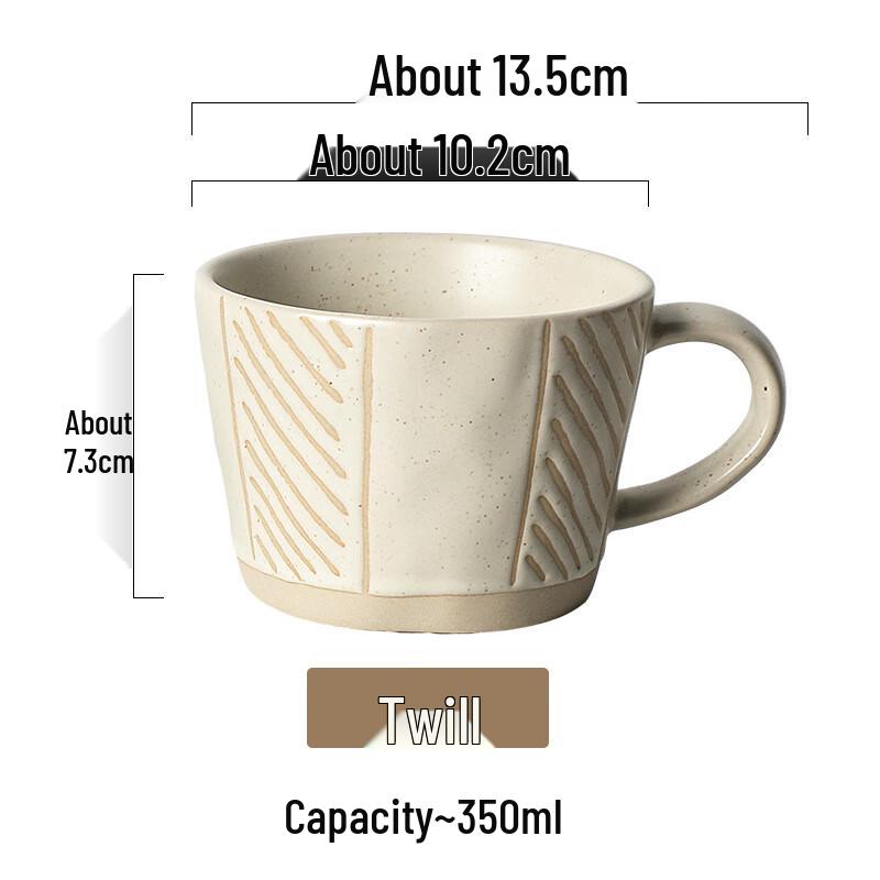 Shancqi Hand-Painted Ceramic Couple Mugs Set