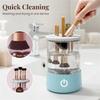 Electric Makeup Brush Cleaner Machine, Automatic Spinning Make Up Brush Washer Portable Makeup Brushes Cleanser For All Size Beauty Makeup Brushes