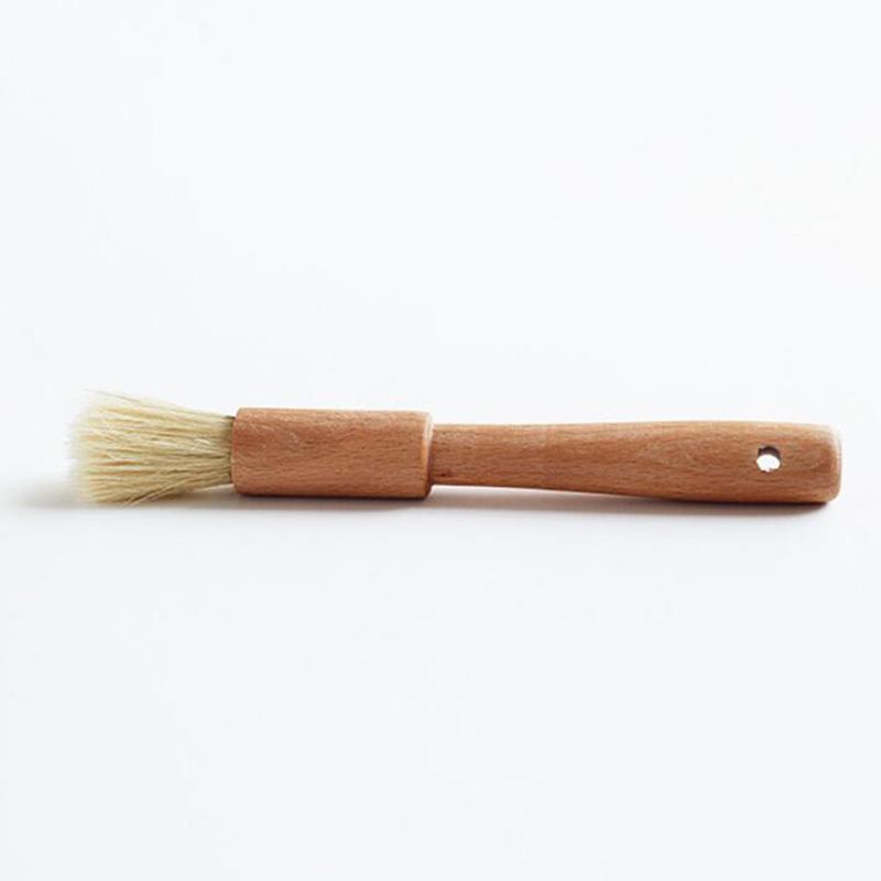 

Household Kitchen Brush Barbecue Oil Brush Round Handle Bristle Brushes Flat Pastry Baking Brush Kitchen Cooking Brush