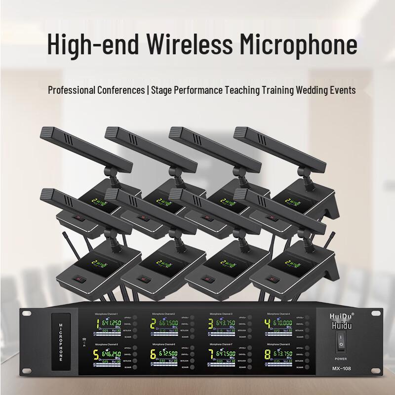 HuiDu MX-102L Professional Wireless Microphone System (CN Version)