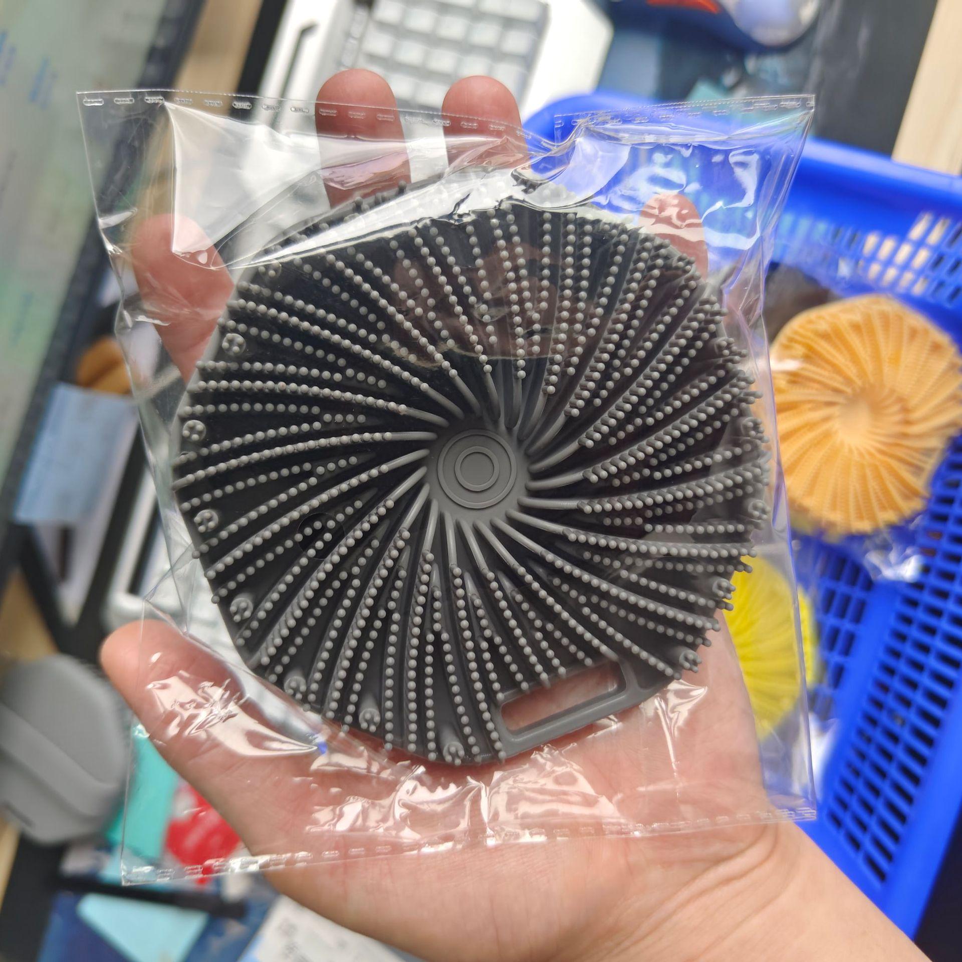 

Soft Silicone Baby Bath & Shampoo Brush - Exfoliating and Gentle Cleaning Tool Pure Silicone Material - Reliable Quality