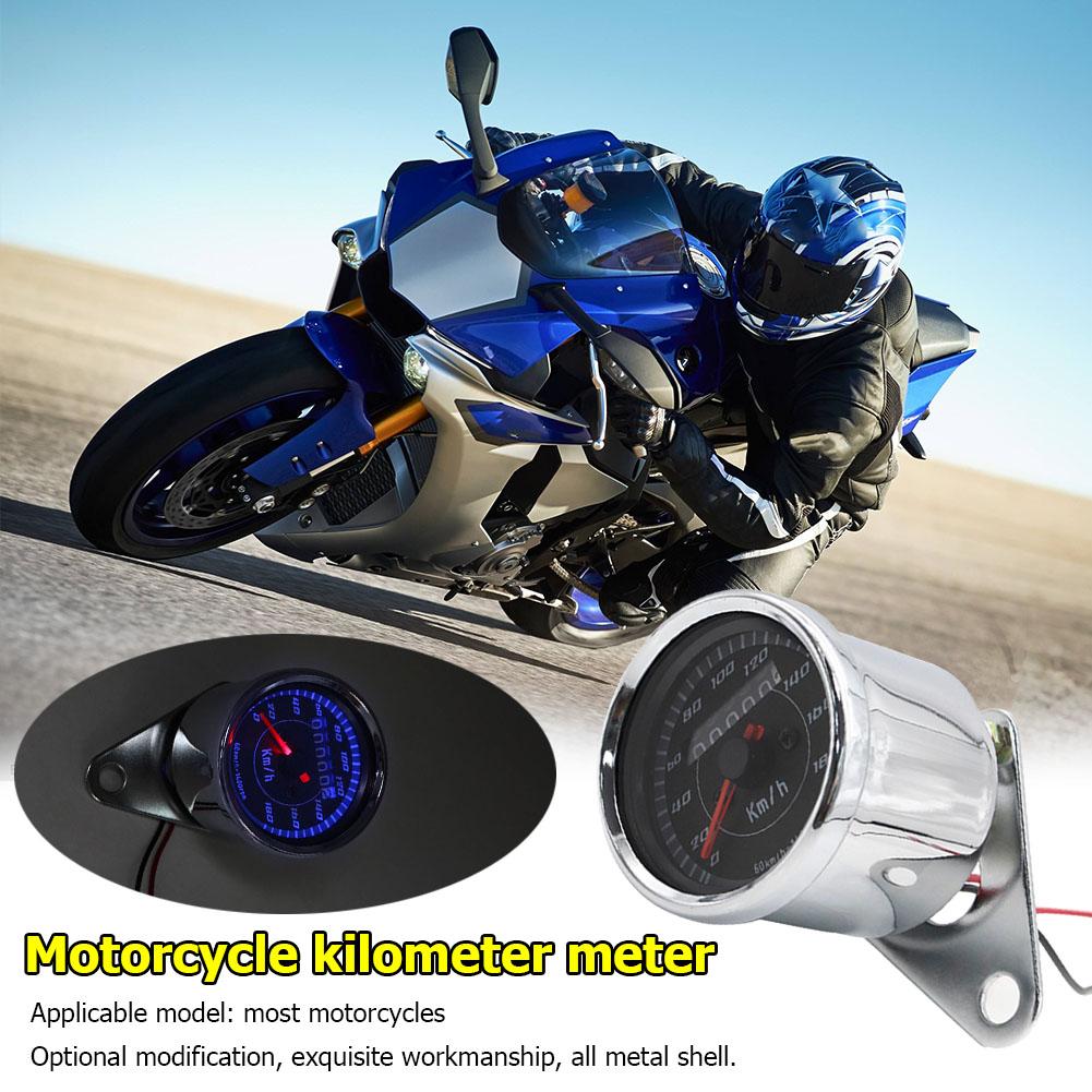 Hot Selling New Universal Motorcycle Speedometer Two-color LED Light Speedometer Odometer