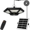 Outdoor Solar LED Pendant Light for Balcony, Pavilion, Terrace, Shed, Garage, and Courtyard.