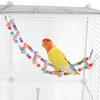 Metal Parrot Cage Universal Wheel with Stand Tray Swing Ladder Wide Birdcage Big Bird House for Canary Cockatiel Budgie Parakeet