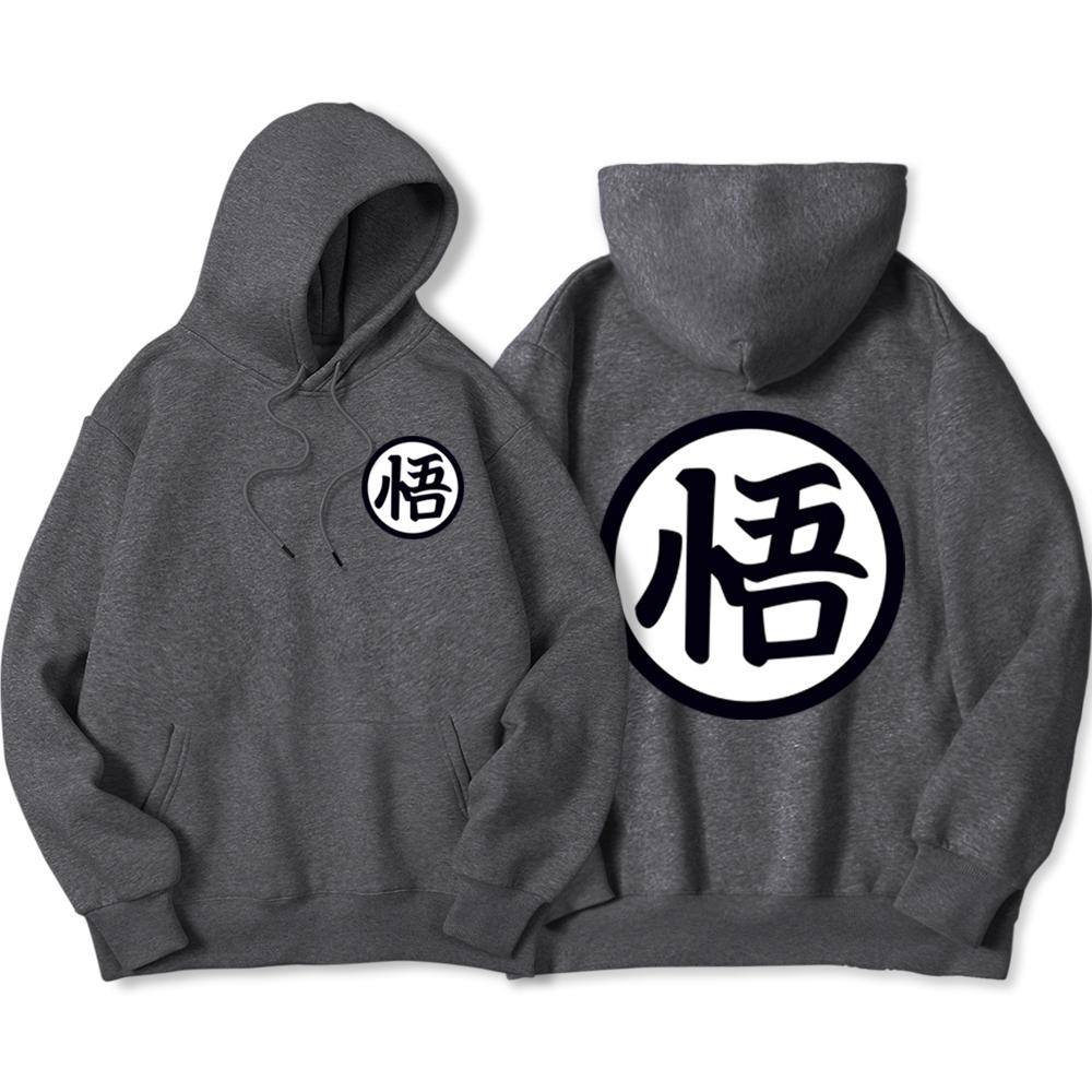 

Japan Anime Db Characters Wu Print Streetwear Men Oversize Casual Hoodie Crewneck Модний пуловер Loose Pocket Street Man Hoody L