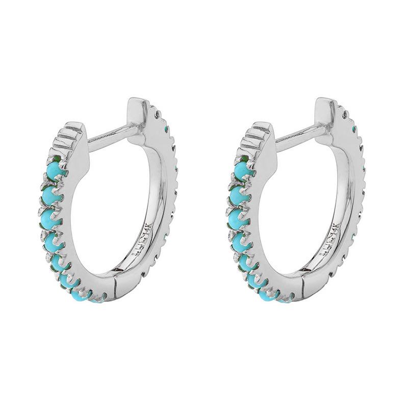 Cross-Border Elegant Women's Zircon Ear Cuffs and Hoops