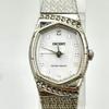 Used [New Battery] ORIENT Ladies Watch 1P Diamond Shell Silver UBLV-01