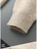 Men's Versatile Stand-Up Collar Cashmere Wool Cardigan - Long-Sleeve, Thickened Knitted Coat for Autumn and Winter