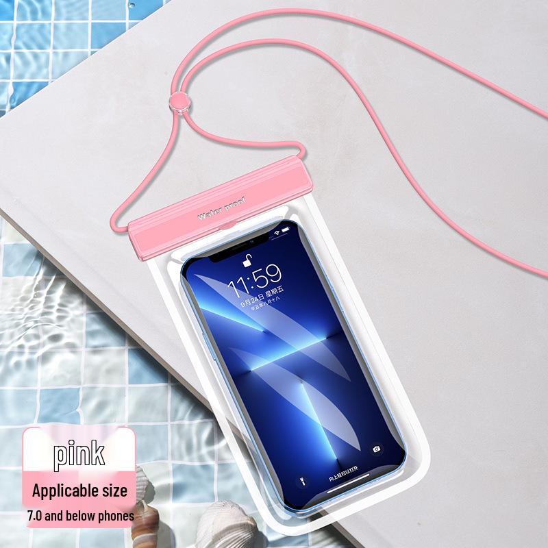 Transparente wasserdichte Handyhülle mit TPU-Touchscreen zum Schwimmen und Tauchen