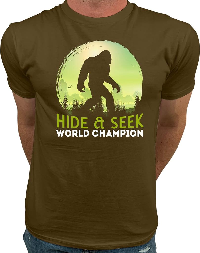 Market Trendz Bigfoot Hide and Seek Shirt Bigfoot T Shirts for Unisex  Bigfoot Gifts for Unisex Clothing  One Piece  Graphic Tshirts
