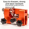 Portable Chainsaw Sharpener Jig Quick Grinding Hand Crank Chainsaw Sharpener Kit Chain Clamp Sharpening Stone